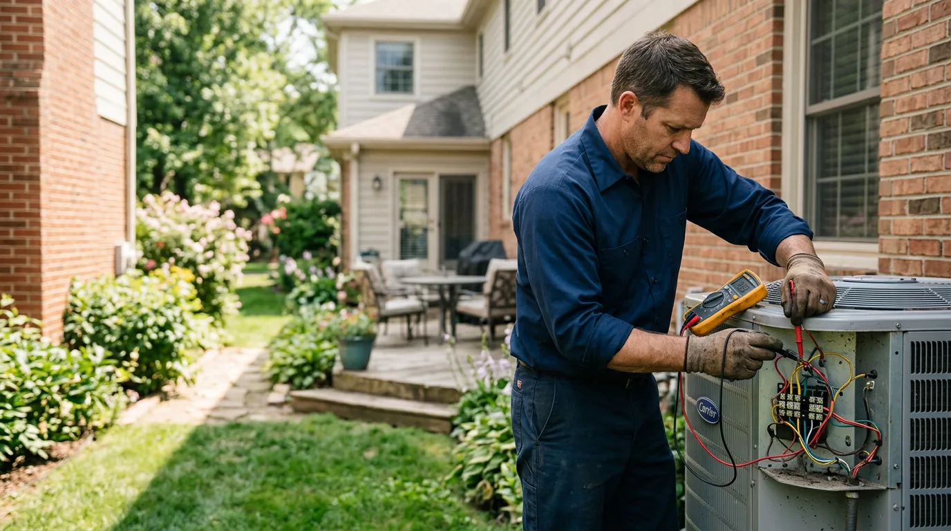 HVAC technician working near David City, NE